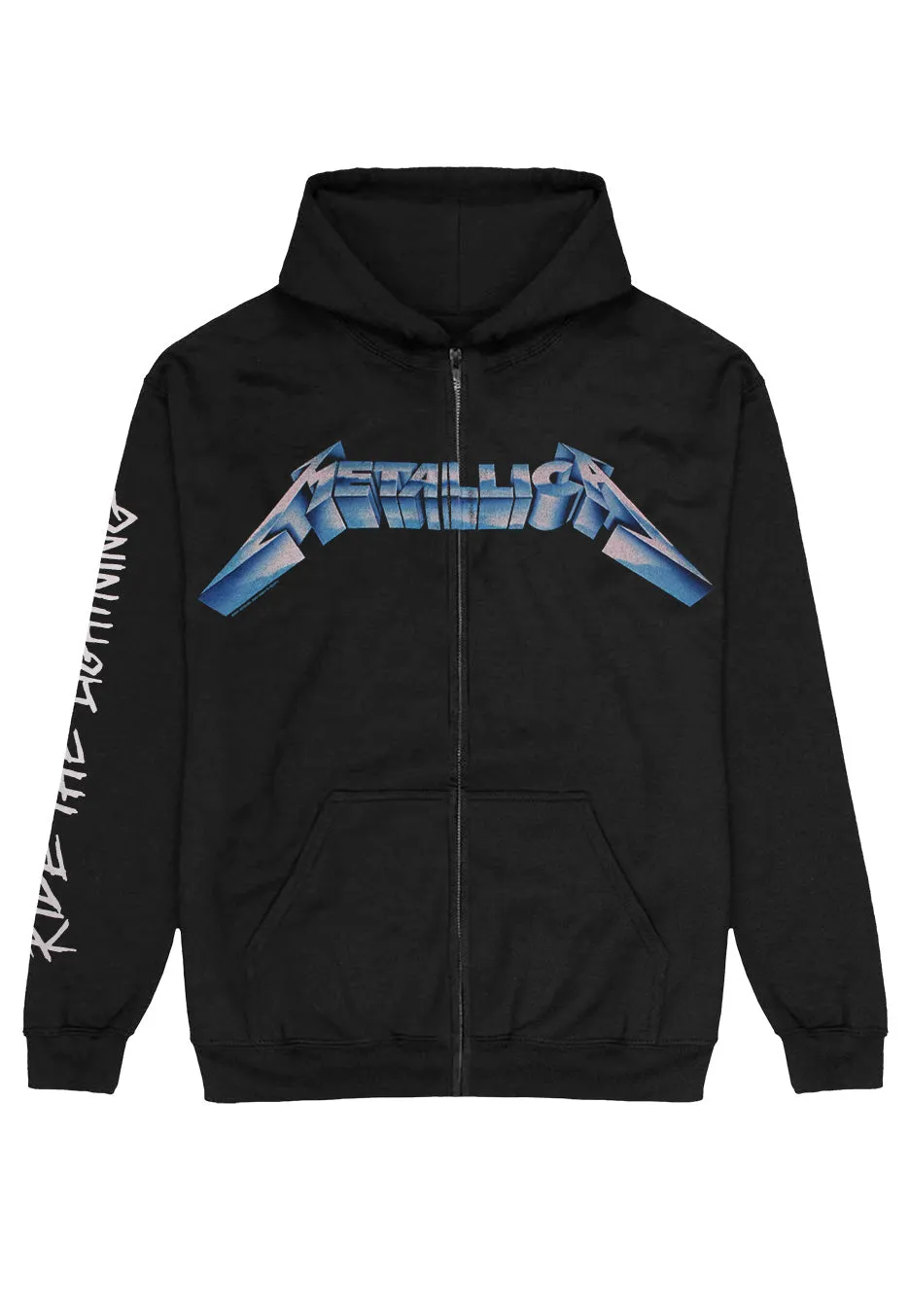 metallica-ride-the-lightning-sweat-zipp-noir-thrash-metal image 1