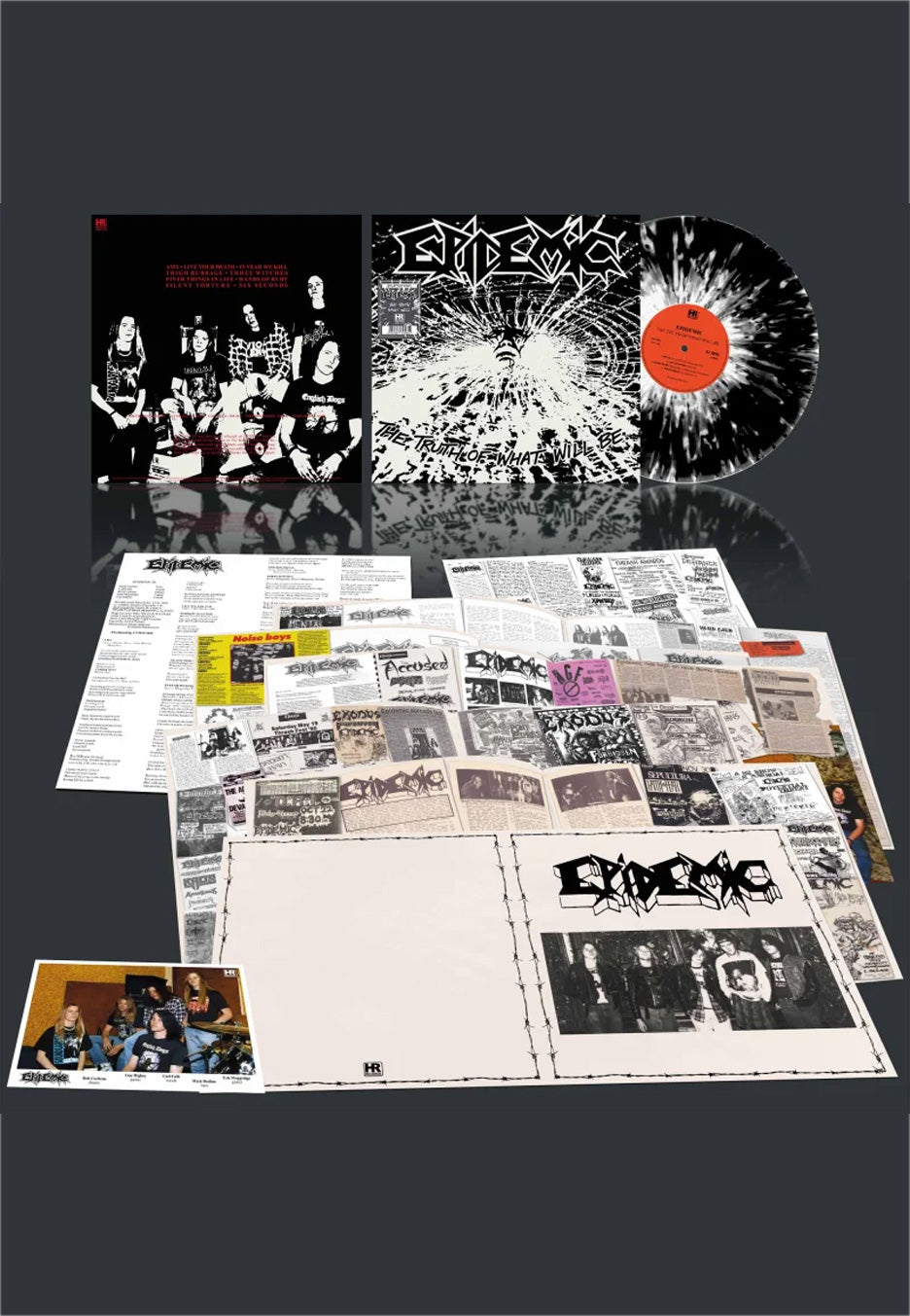 epidemic-the-truth-of-what-will-be-vinyle-splatter-black-ice-blanc image 1