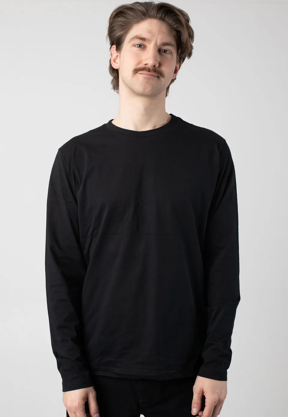 brandit-premium-t-shirt-manches-longues-noir-m image 1