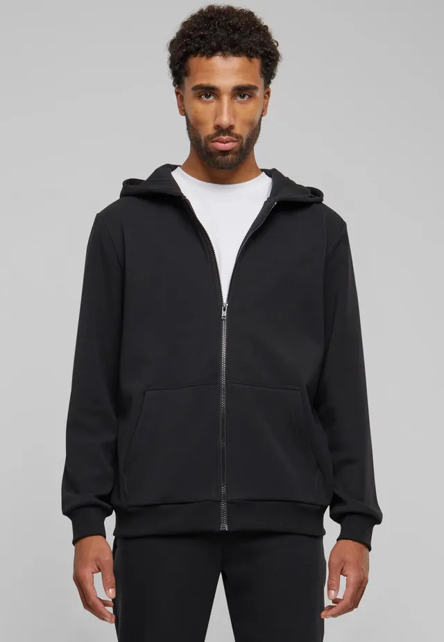 urban-classics-cozy-zip-sweat-zipp-noir-homme image 1