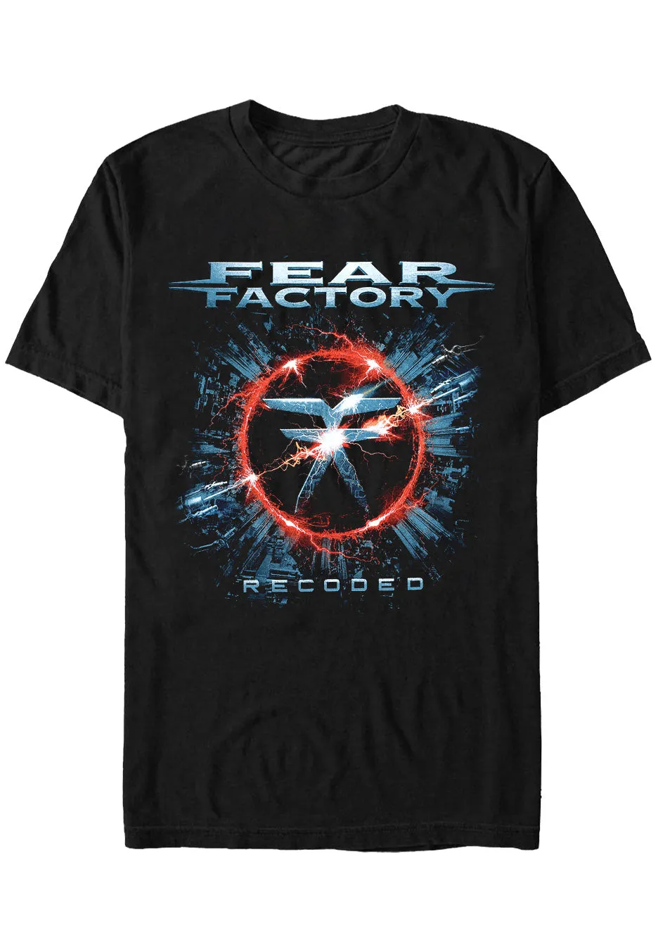 fear-factory-recoded-t-shirt-homme-noir-taille-l image 1