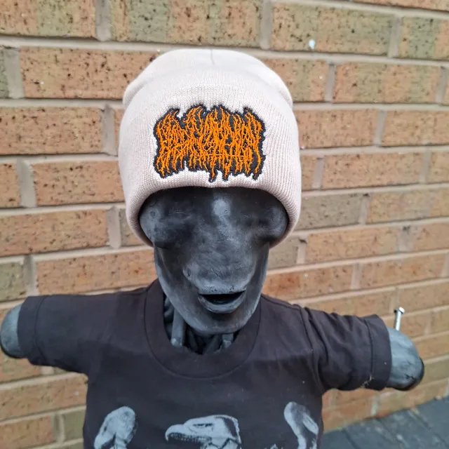 blood-incantation-logo-bonnet-beige-brod-orange image 1