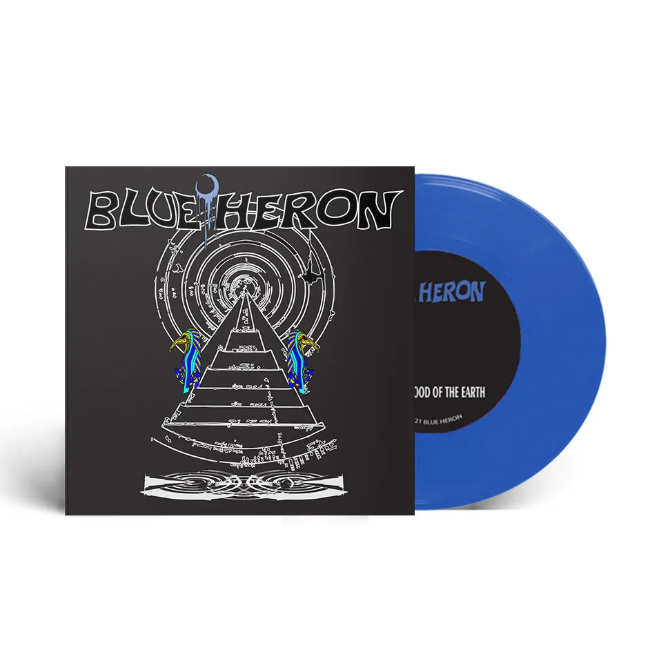 blues-funeral-blue-heron-black-blood-vinyle-7-bleu-translucent image 1