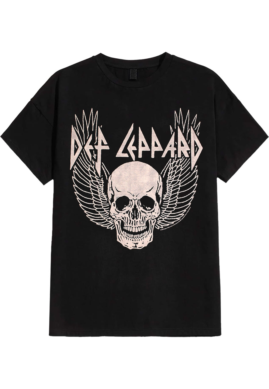 def-leppard-winged-skull-t-shirt-noir-classic-rock image 1
