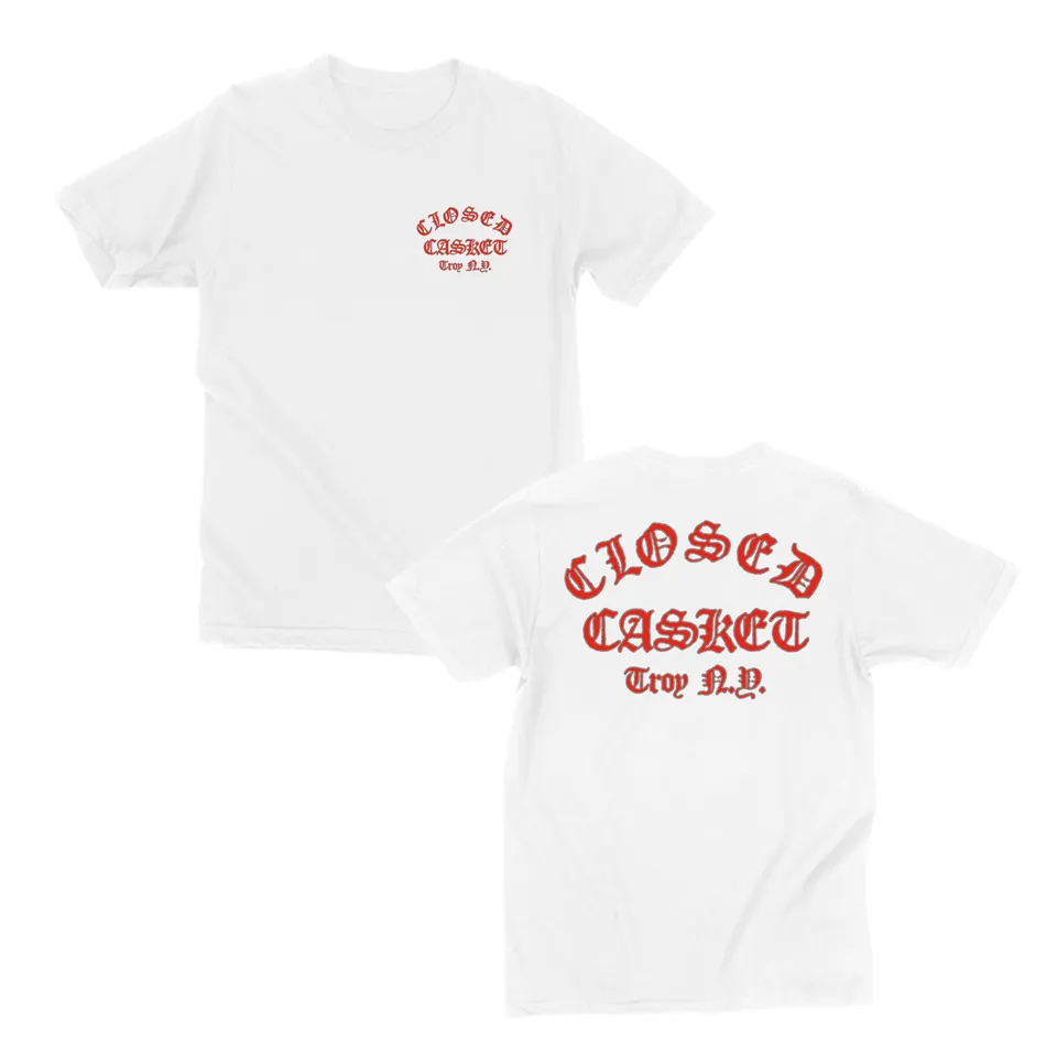 closed-casket-activities-cca-troy-t-shirt-blanc-impression-rouge image 1
