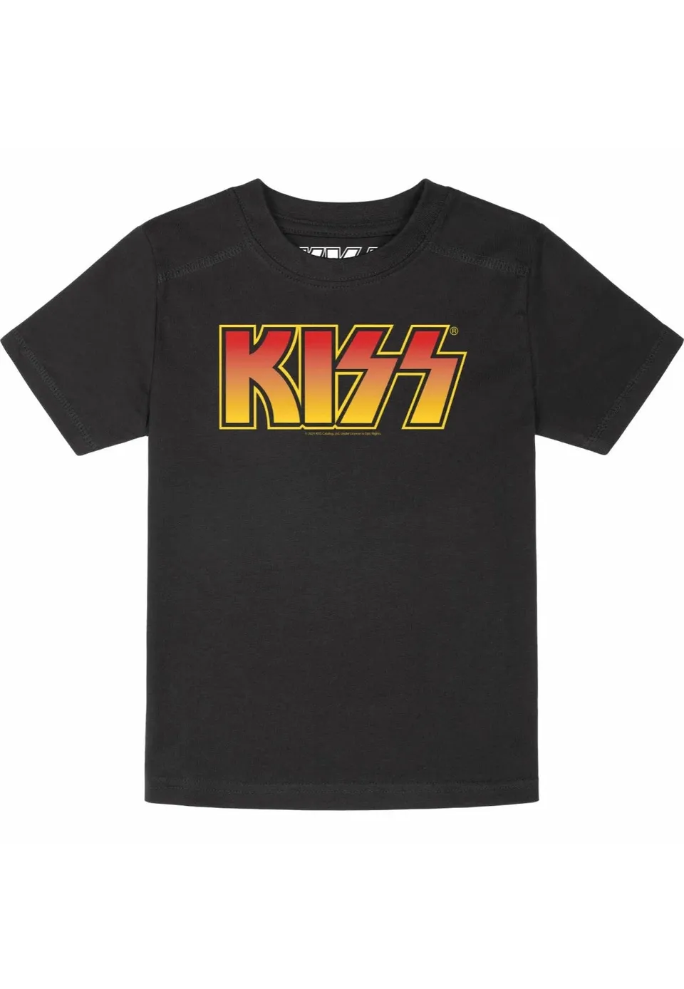 kiss-logo-kids-t-shirt-enfant-noir-logo image 1