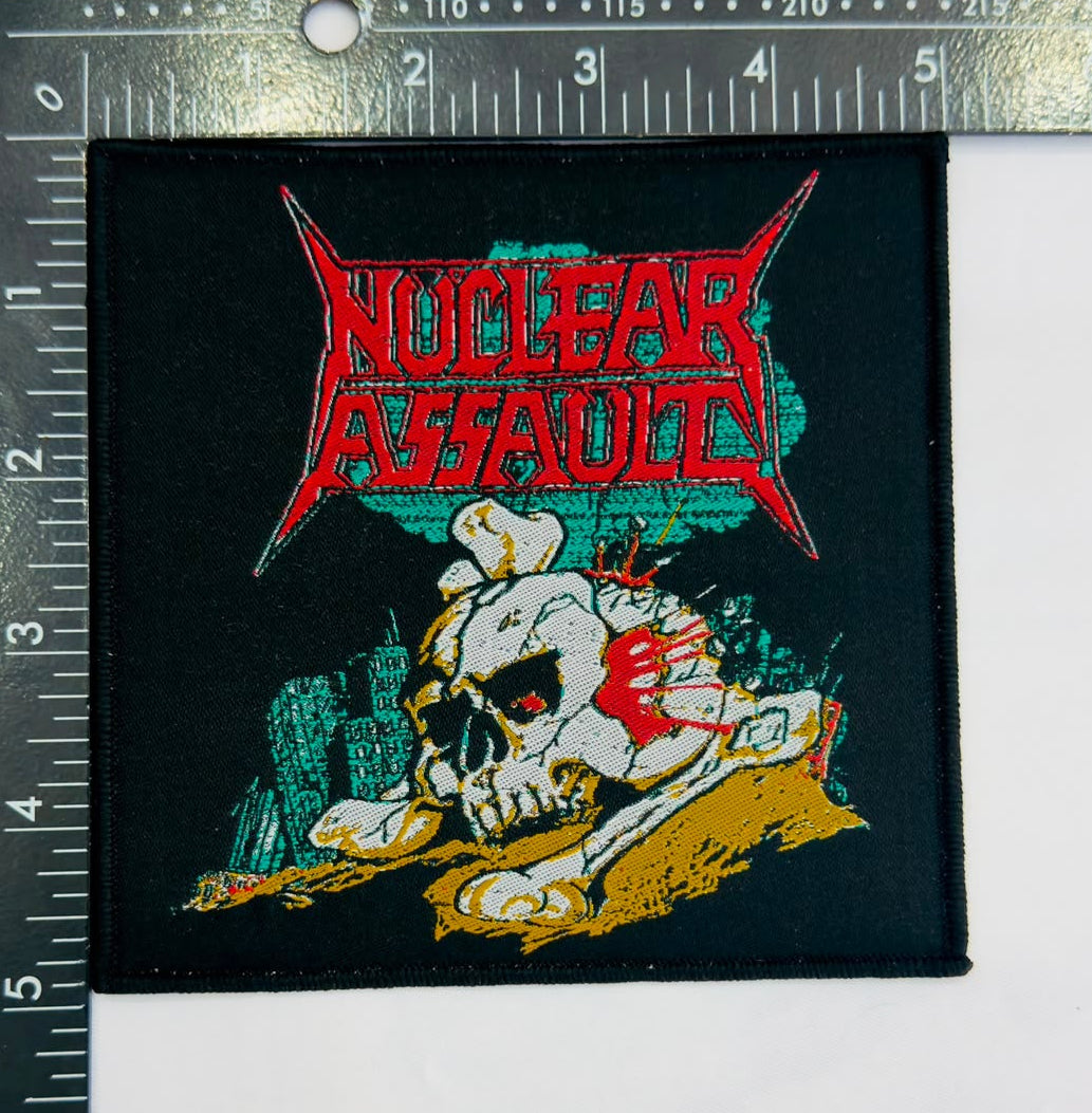 nuclear-assault-handle-with-care-patch-tiss-bordure-noire-1991 image 3
