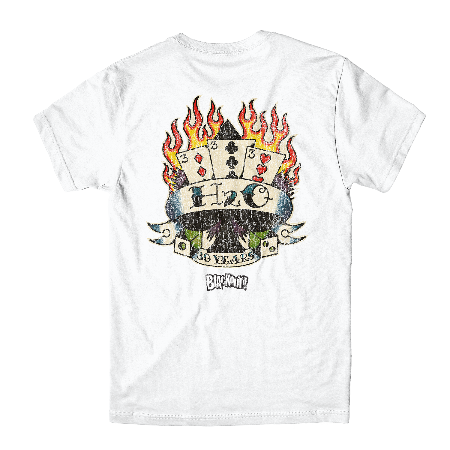blackout-records-h2o-30-t-shirt-noir-anniversaire image 6