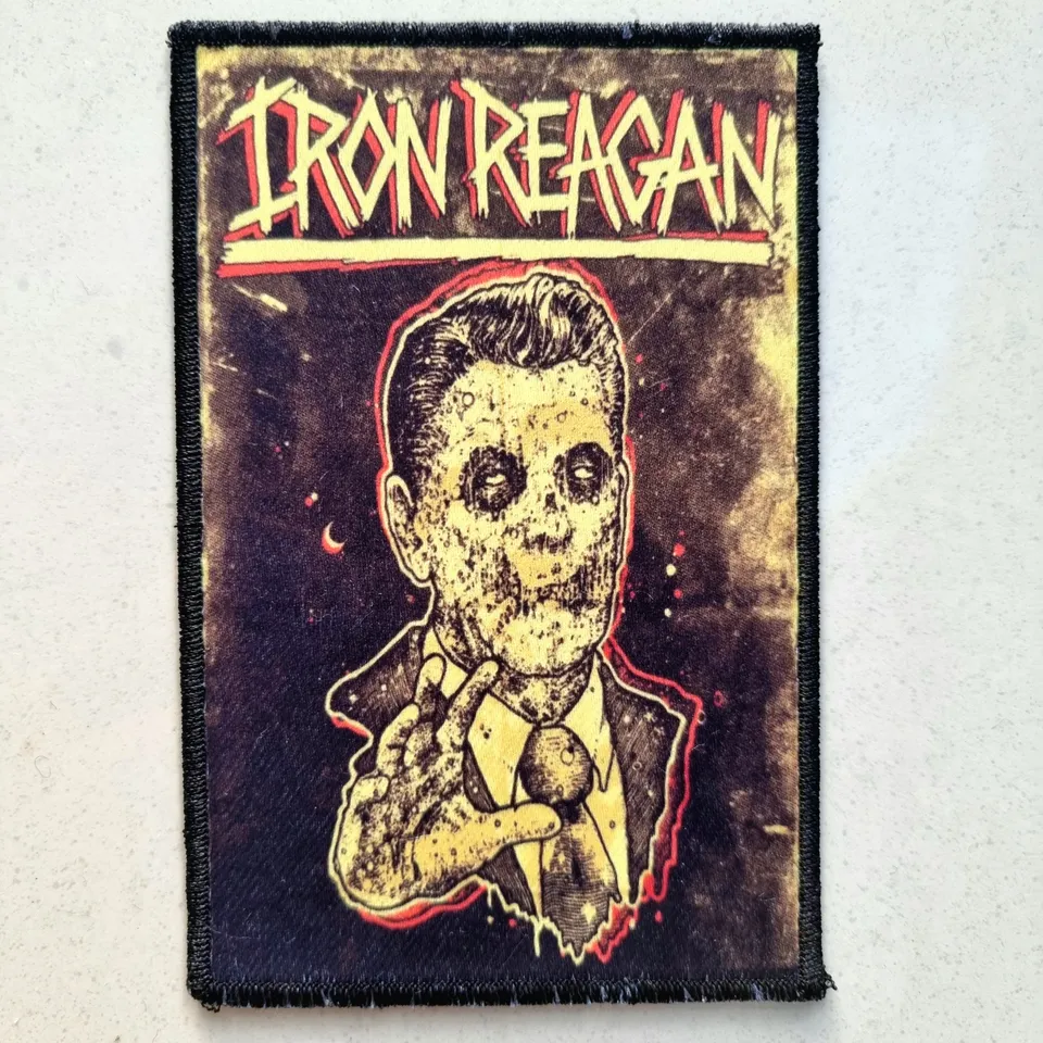 iron-reagan-patch-petit-format-coudre image 1