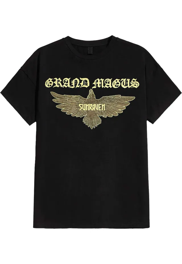 grand-magus-sunraven-logo-t-shirt-noir-heavy-metal image 1