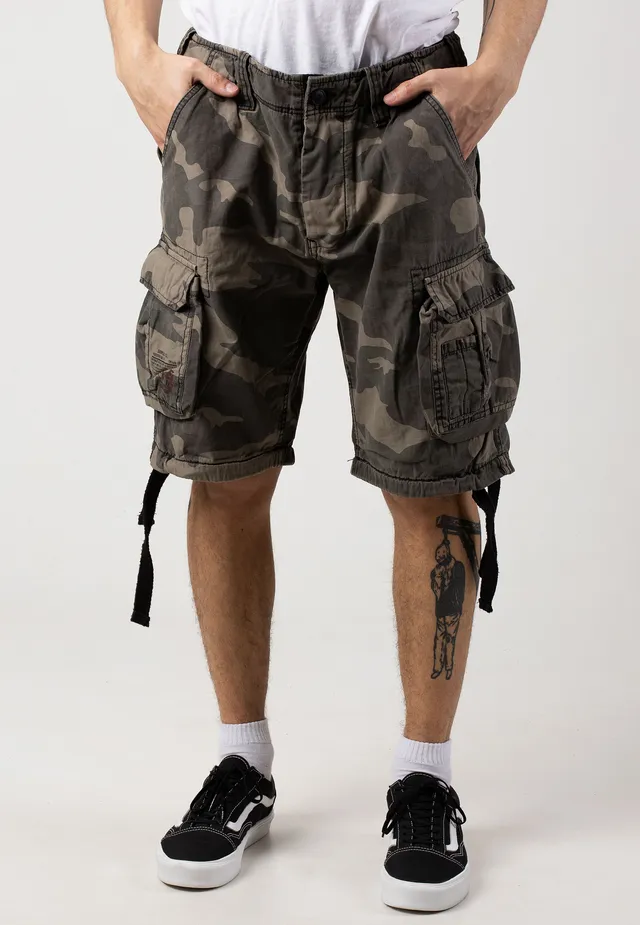 surplus-airborne-vintage-short-cargo-camo-noir image 1