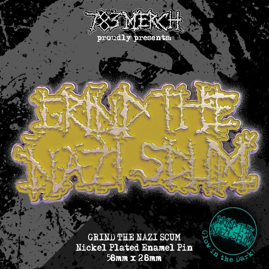grind-the-nazi-scum-pin-s-mail-phosphorescent-58-mm-noir image 4