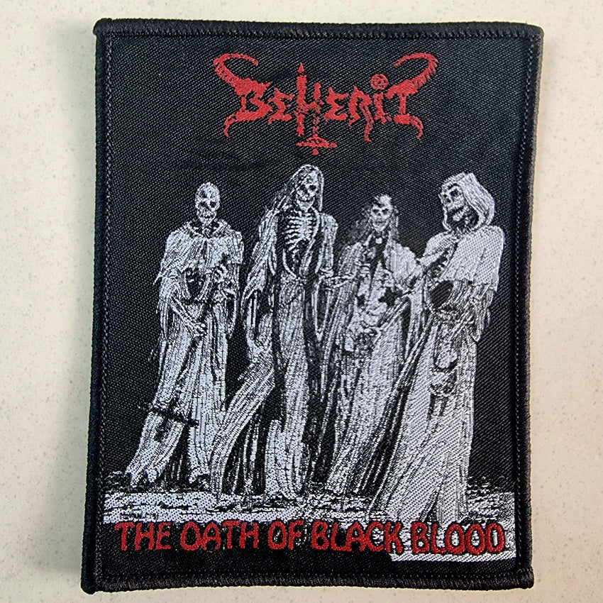 beherit-the-oath-of-black-blood-patch-tiss-small-black-metal image 1
