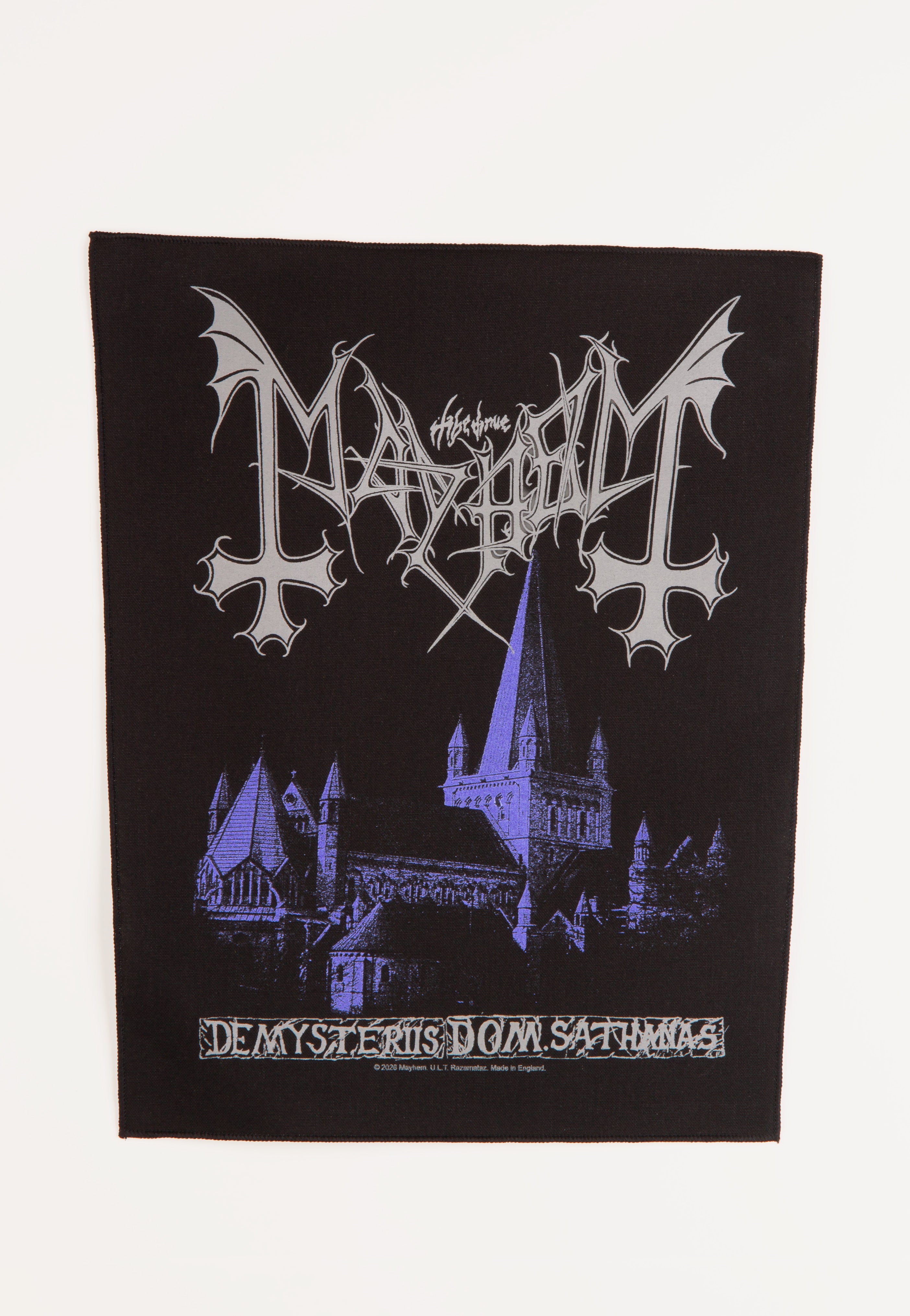 mayhem-de-mysteriis-dom-sathanas-backpatch-taille-unique image 1