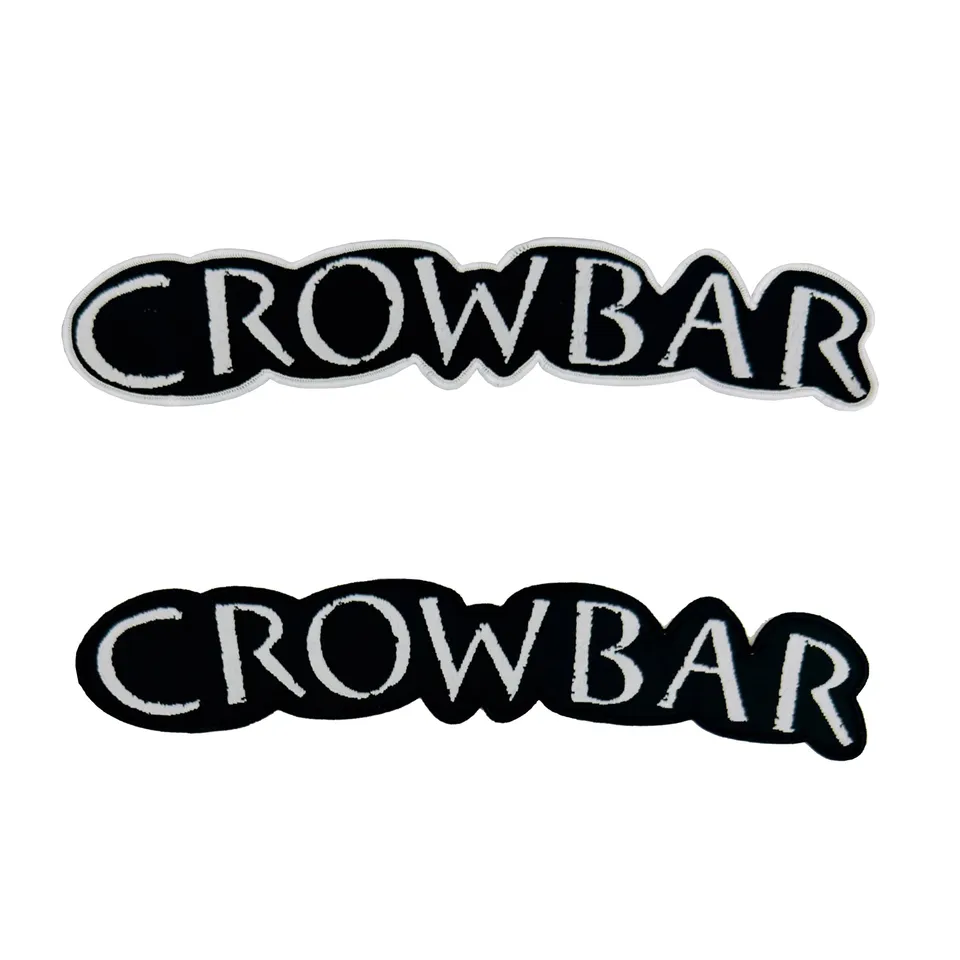 crowbar-logo-patch-tiss-oversized-bord-noir image 1