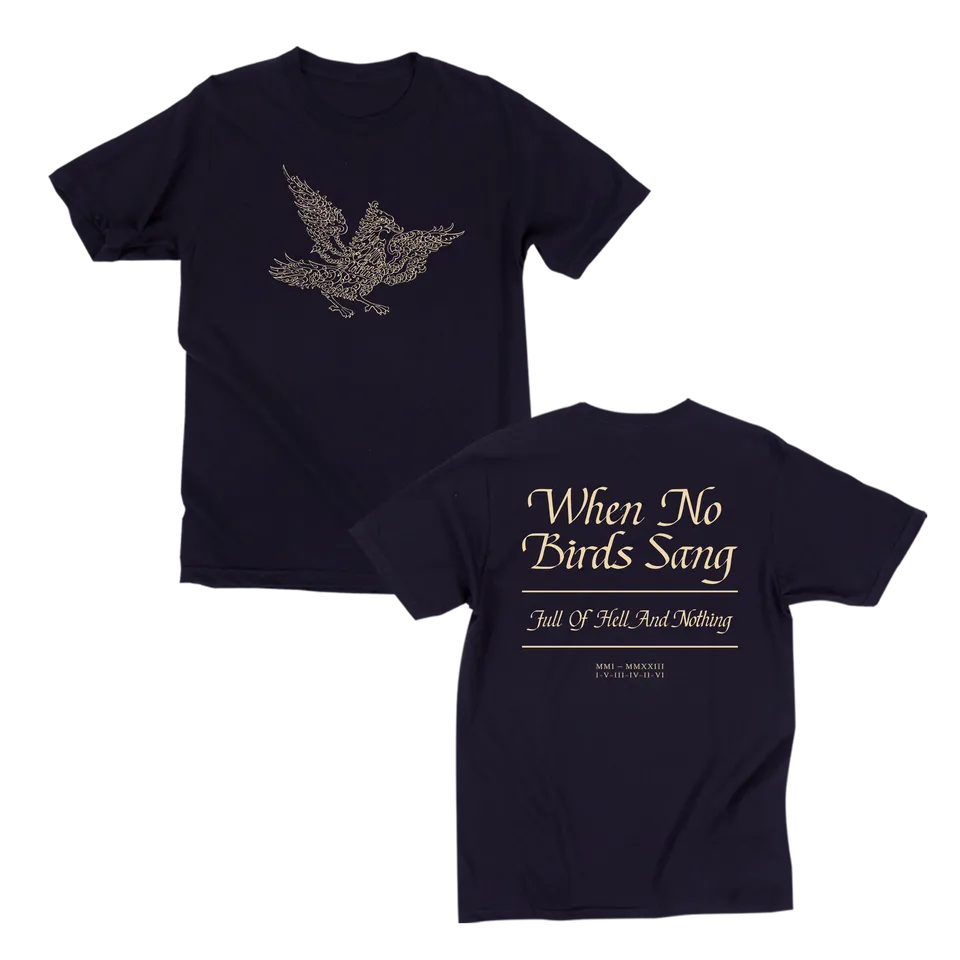 full-of-hell-bird-t-shirt-bleu-marine-coton image 1