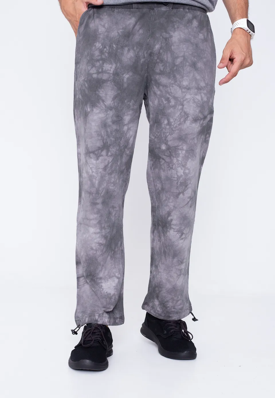 urban-classics-tye-dyed-black-bird-jogging-gris-chin-taille-m image 1
