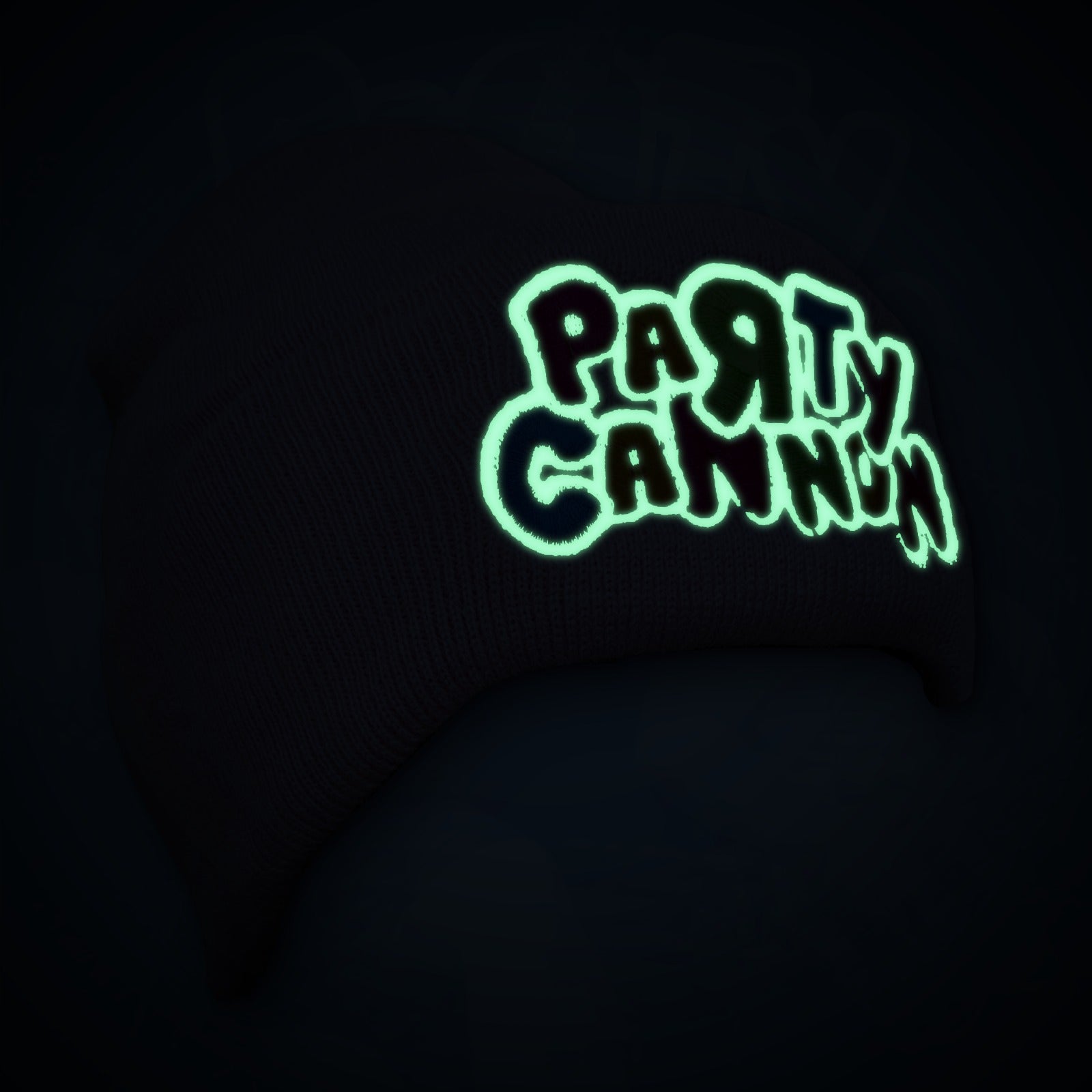 party-cannon-glow-in-the-dark-bonnet-rose-brod image 2