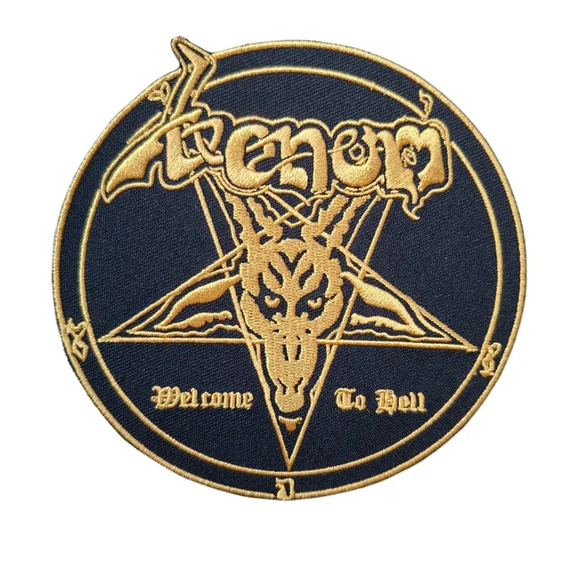 venom-welcome-to-hell-patch-brod-cusson-gold-metal image 1