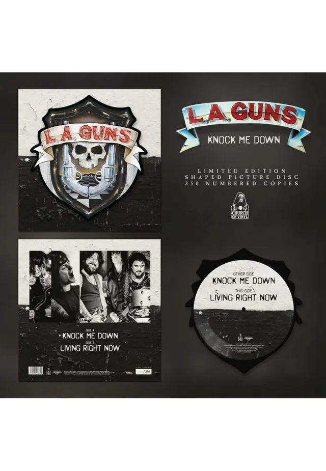 l-a-guns-knock-me-down-mini-vinyle-picture-couleur image 1