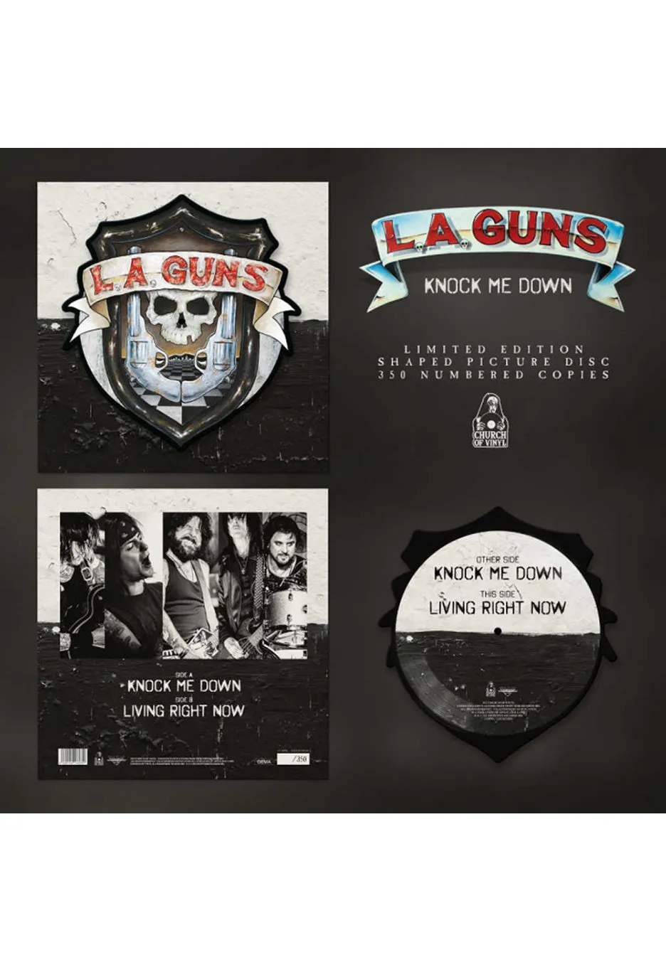 l-a-guns-knock-me-down-mini-vinyle-picture-couleur image 1