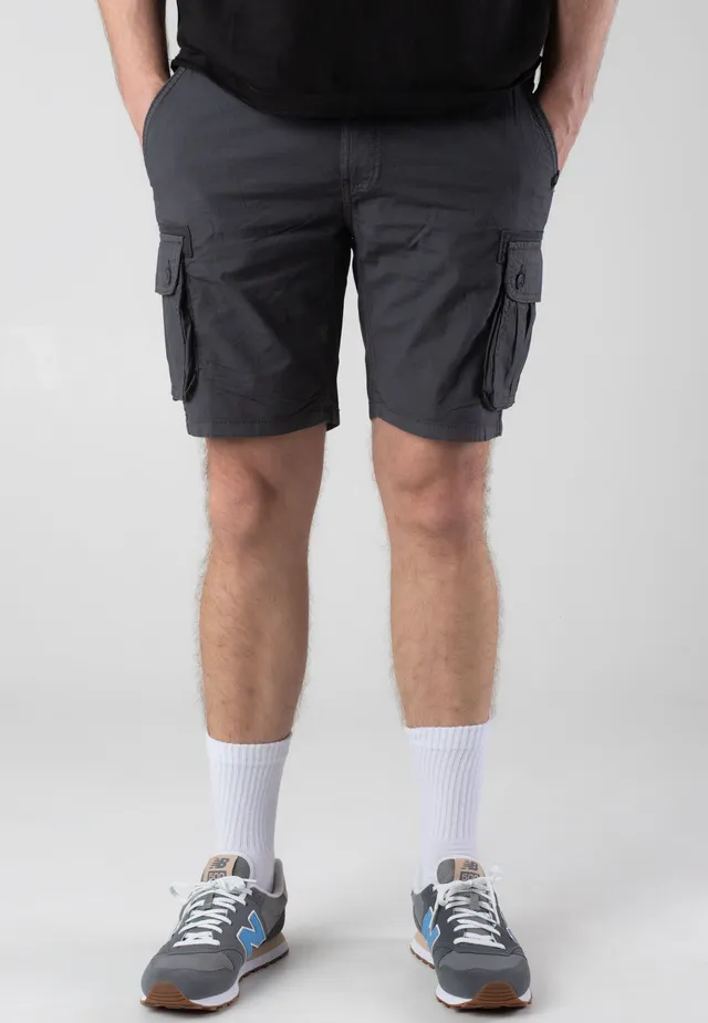 indicode-lanny-short-gris-fonc-homme-streetwear-coton image 1