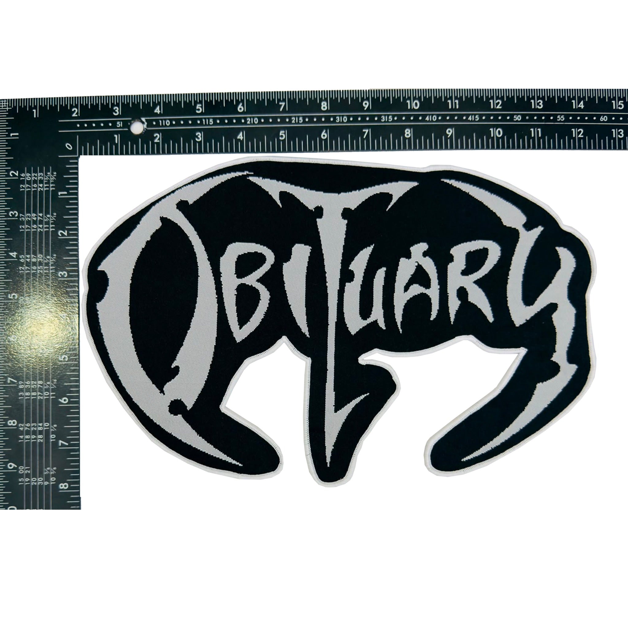 obituary-logo-patch-tiss-oversized-bordure-noire-30-cm image 5