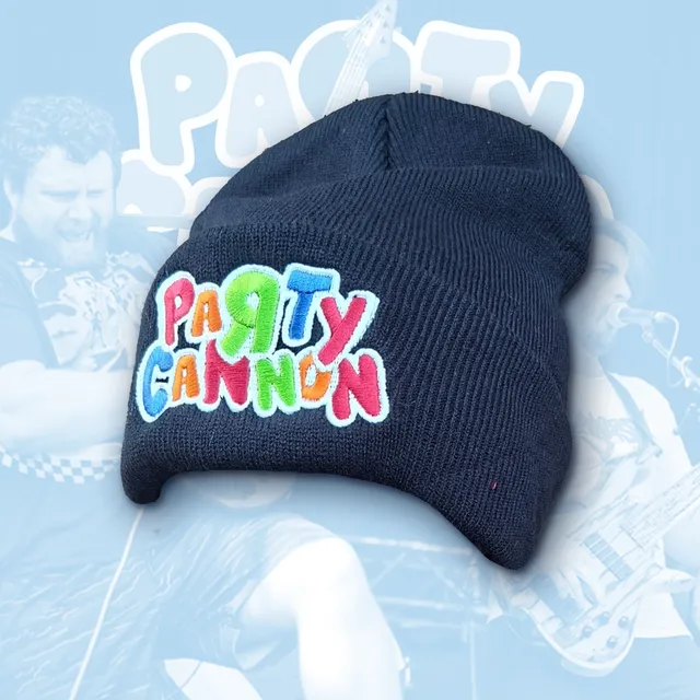 party-cannon-logo-glow-bonnet-noir-brod image 1