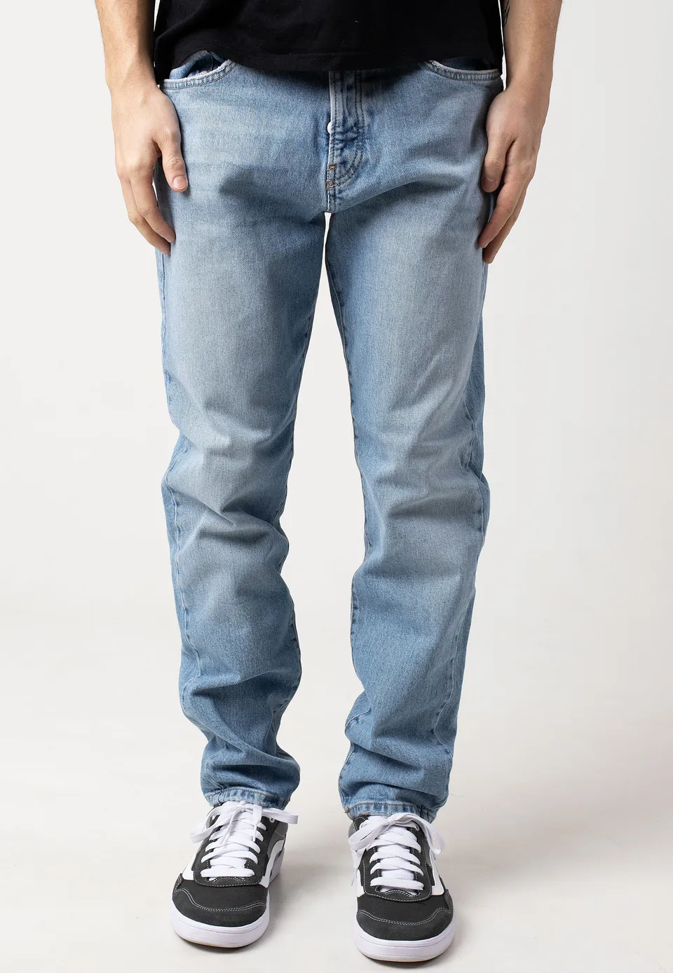 only-sons-yoke-tape-jean-homme-bleu-clair-w32-l32 image 1
