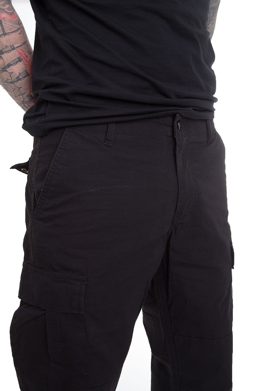 vintage-industries-tyrone-bdu-pantalon-cargo-noir image 3