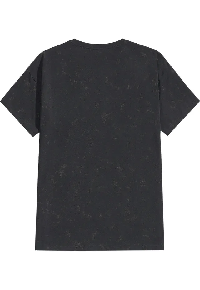 pink-floyd-stencil-logo-t-shirt-homme-noir image 1
