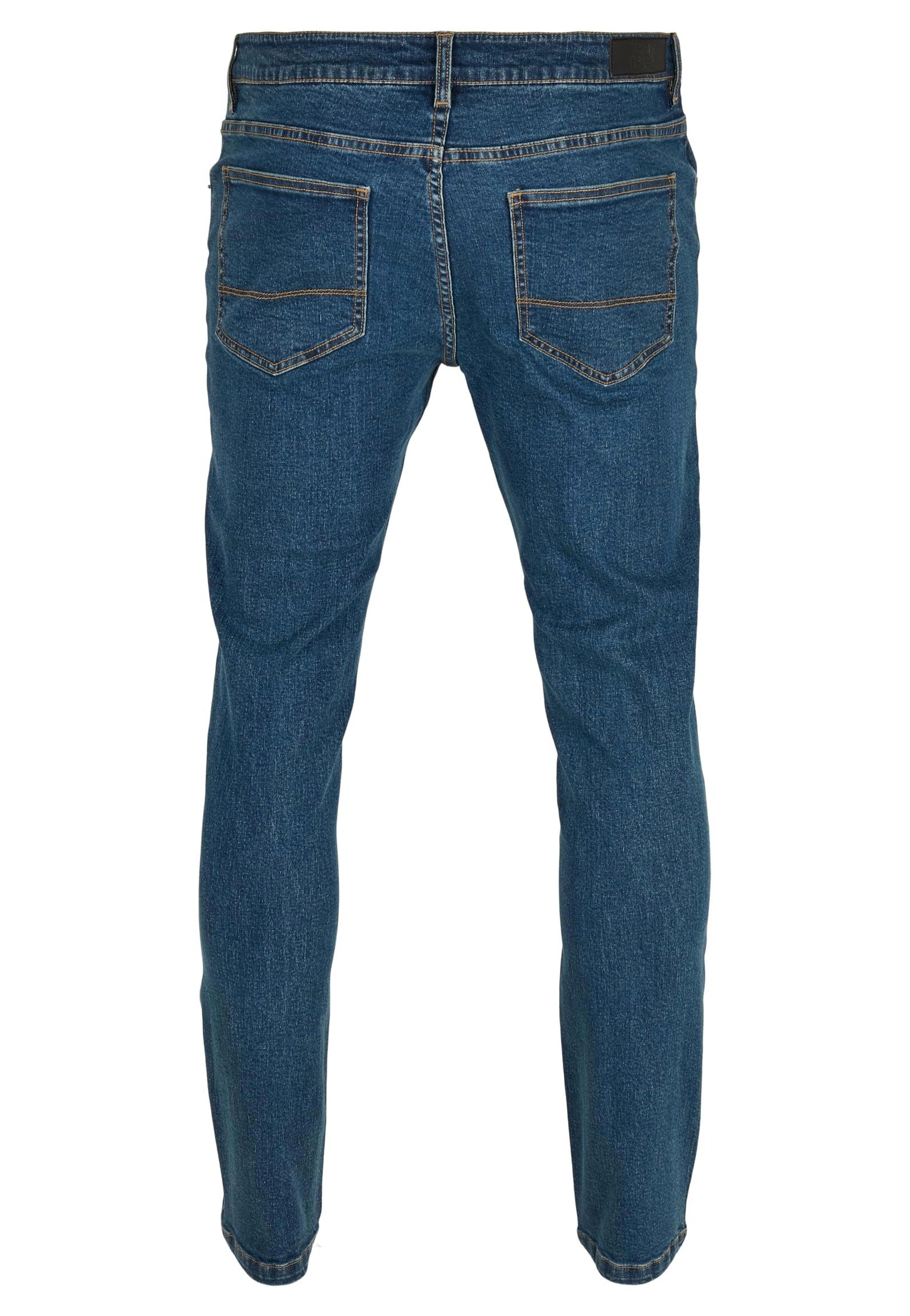 urban-classics-slim-fit-mid-indigo-washed-jeans-homme image 8