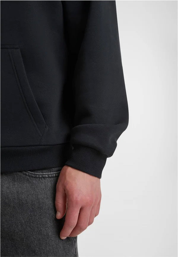 urban-classics-fluffy-black-hoodie-sweat-capuche-noir image 6