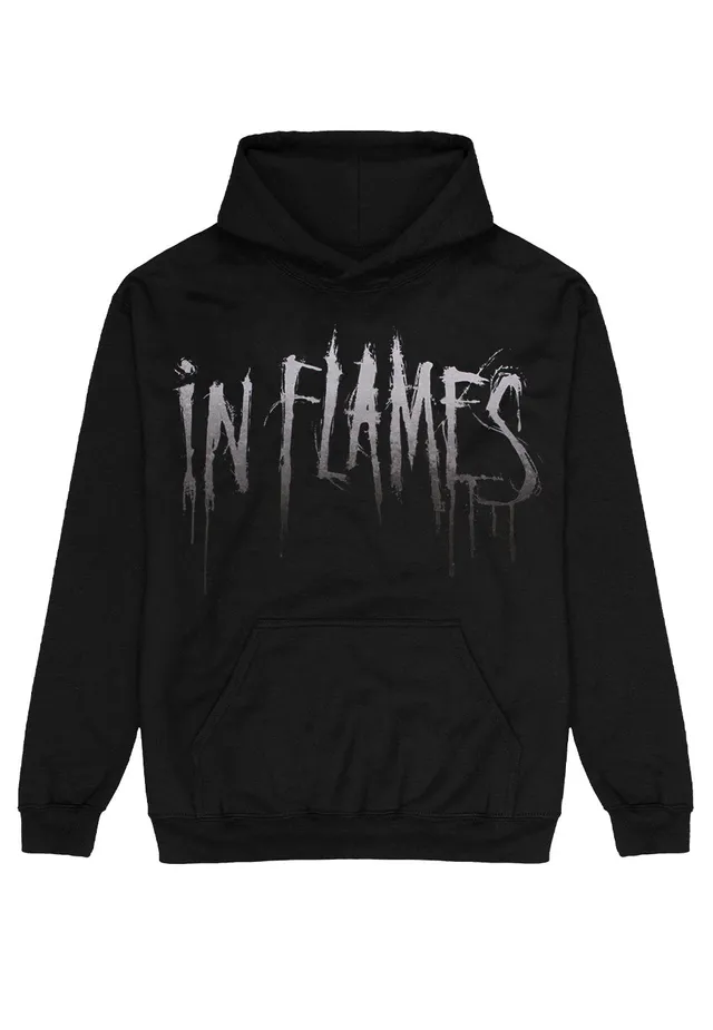in-flames-jester-drip-hoodie-sweat-capuche-noir-death-metal image 1