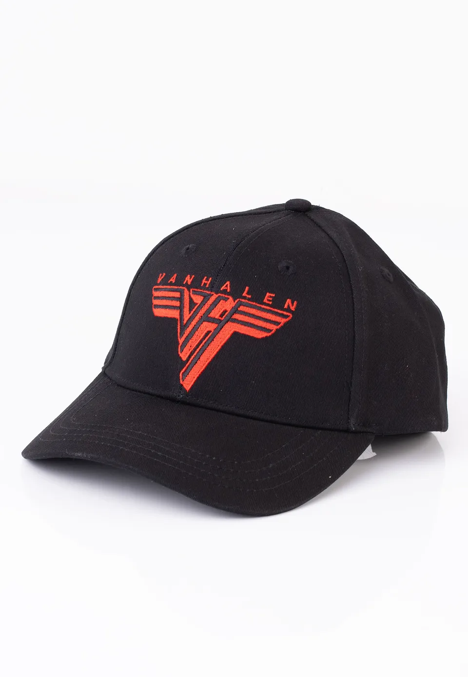 van-halen-classic-red-logo-casquette-noire-taille-unique-coton image 1