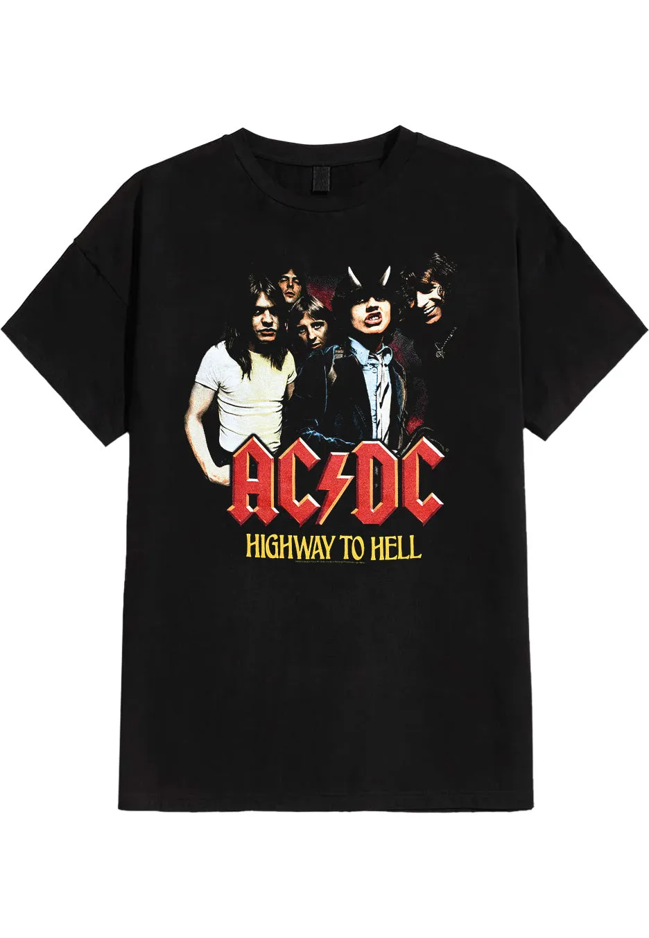 ac-dc-highway-to-hell-group-t-shirt-noir-homme image 1