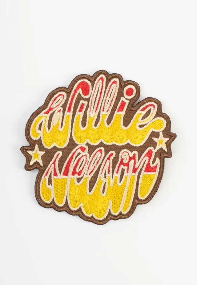 willie-nelson-emblem-patch-jaune-taille-unique image 1