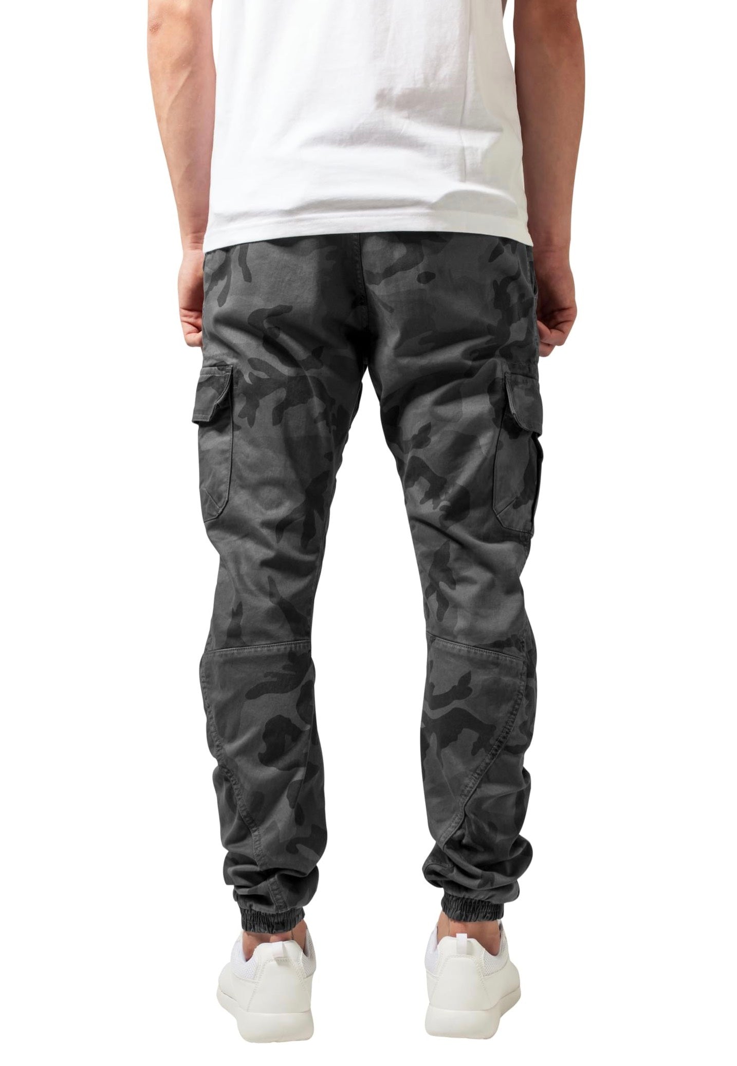 urban-classics-camo-cargo-pantalon-cargo-gris-camouflage-homme image 5