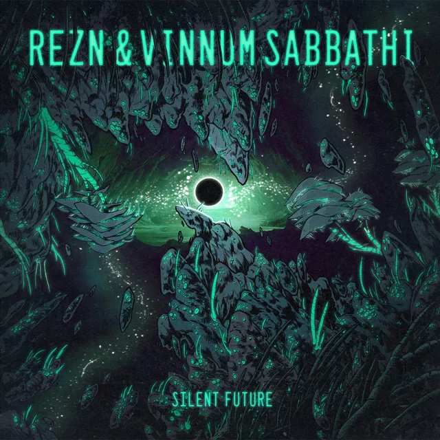 rezn-silent-future-vinyle-lp-vert-translucide-limit image 1