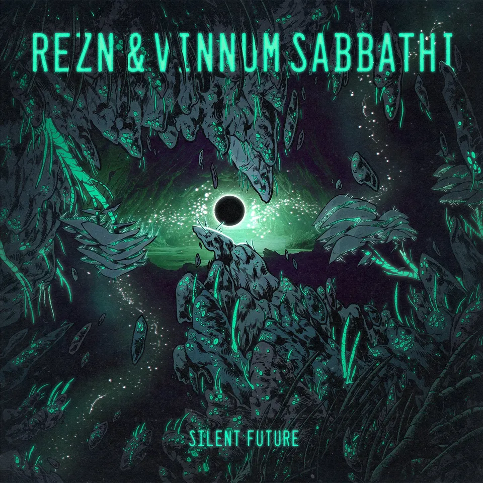 rezn-silent-future-vinyle-lp-vert-translucide-limit image 1