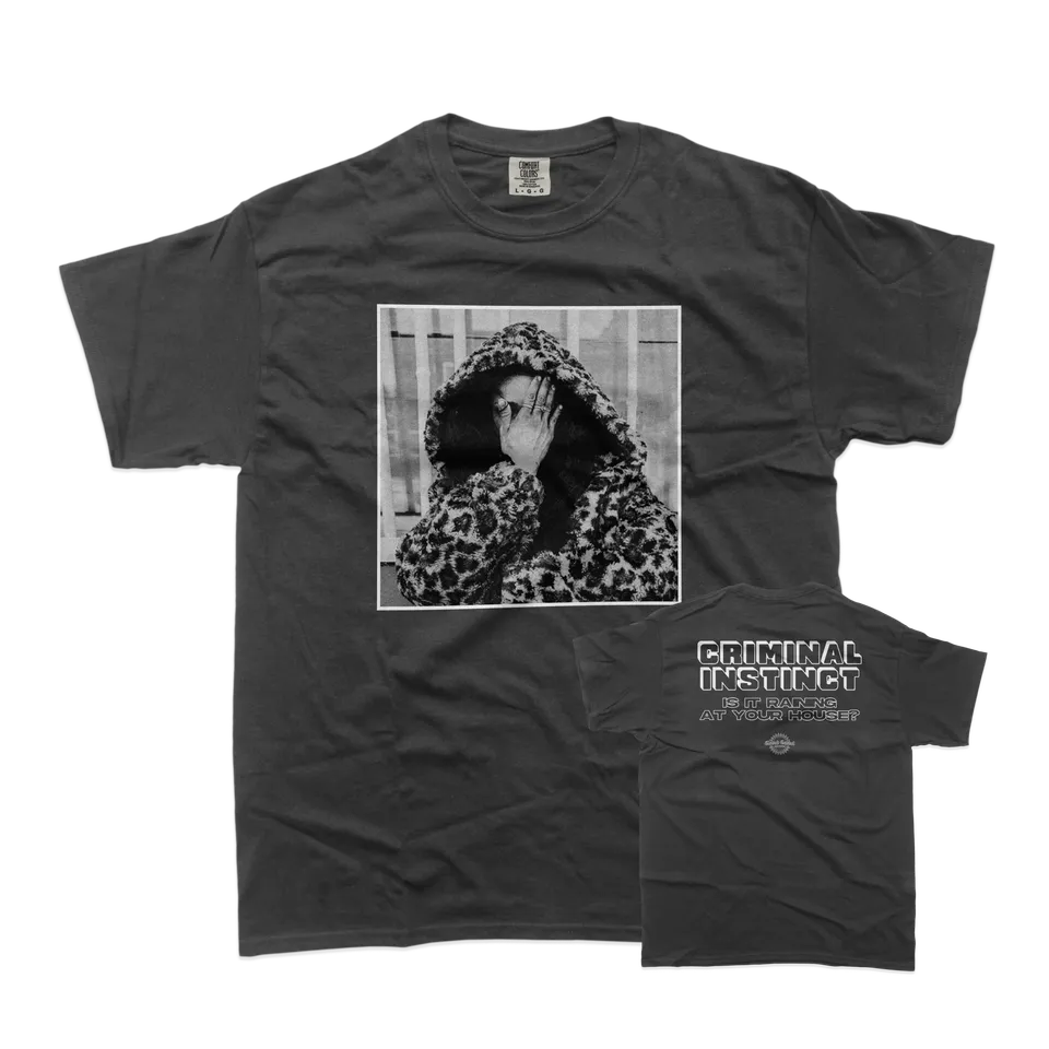 closed-casket-activities-criminal-instinct-is-it-raining-t-shirt-pepper image 1