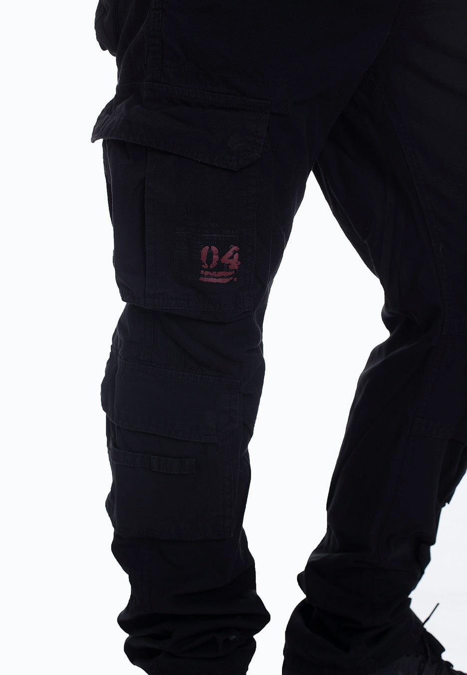 surplus-airborne-slimmy-pantalon-cargo-noir-coton image 7