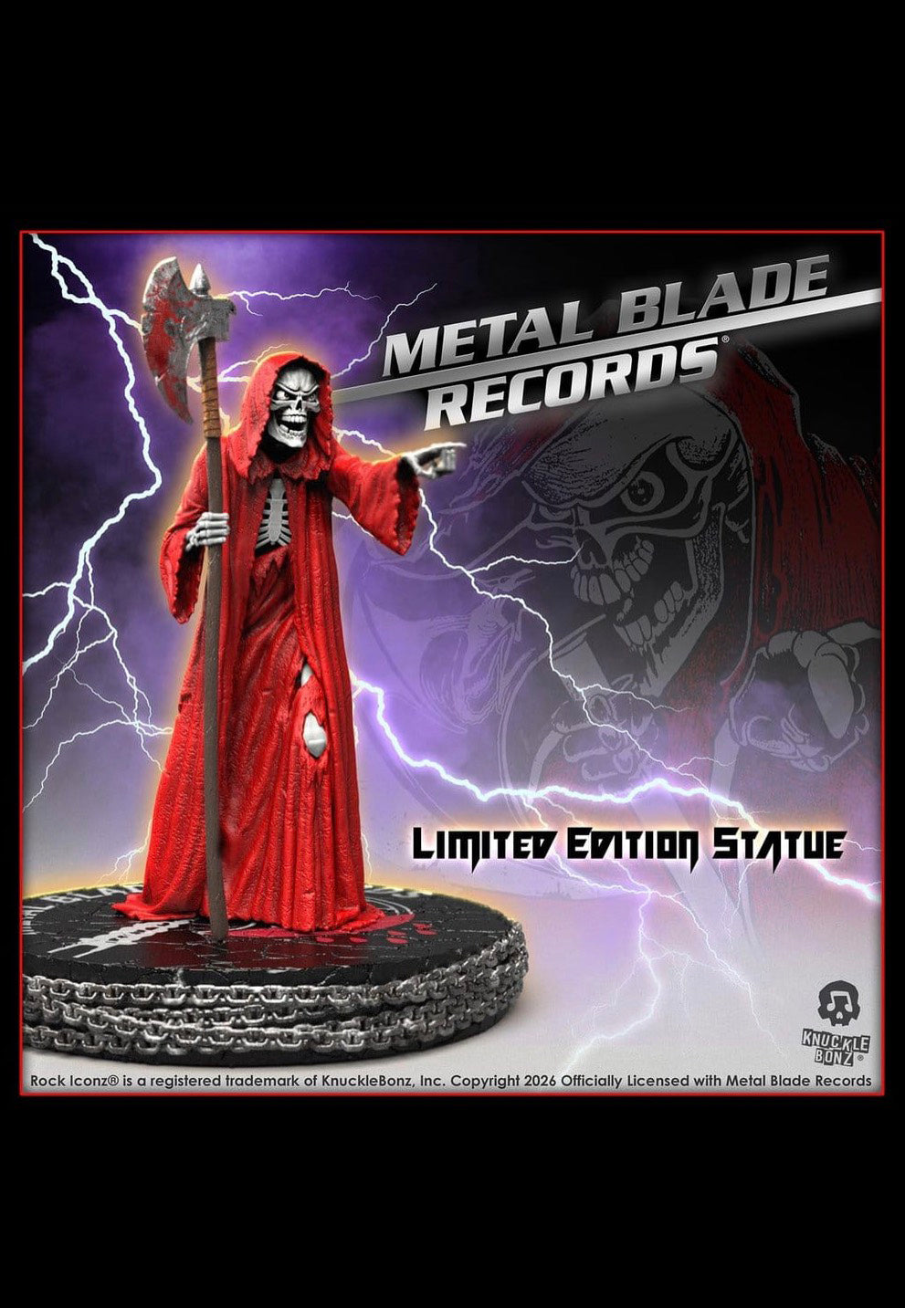 metal-blade-records-reaper-3d-statue-r-sine-multicolore-taille-unique image 1