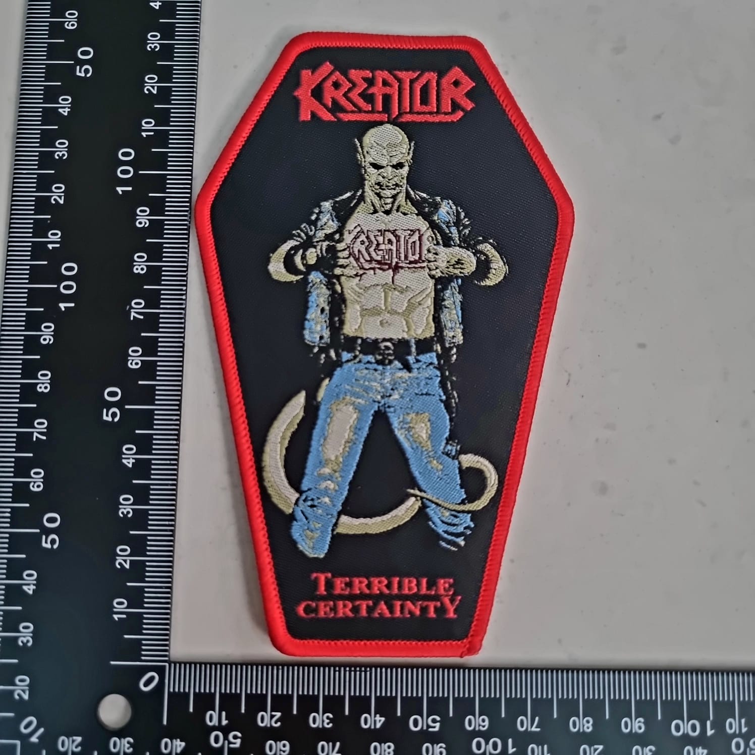 783punx-small-patch-kreator-terrible-certainty-patch-cercueil-rouge image 2