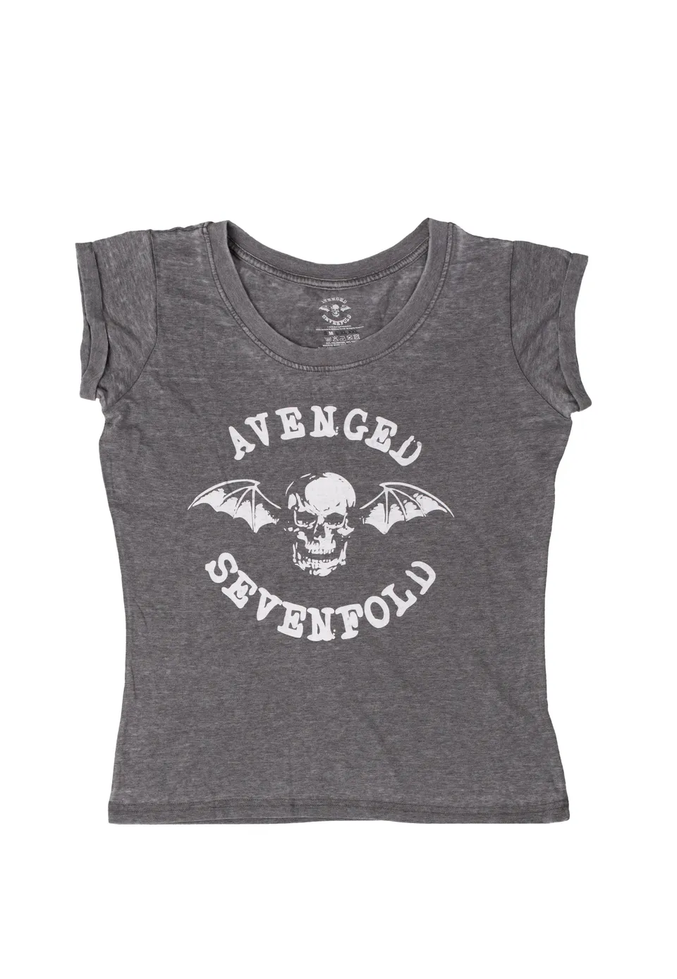 avenged-sevenfold-deathbat-burnout-girly-gris-taille-s image 1