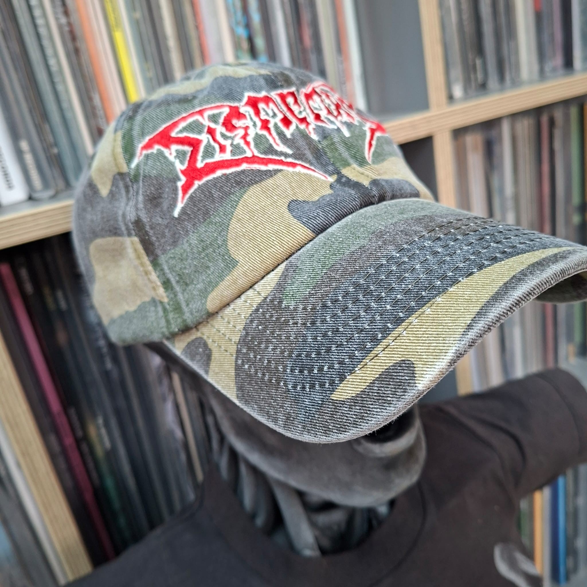 dismember-logo-casquette-dad-cap-camo-vert-death-metal image 2