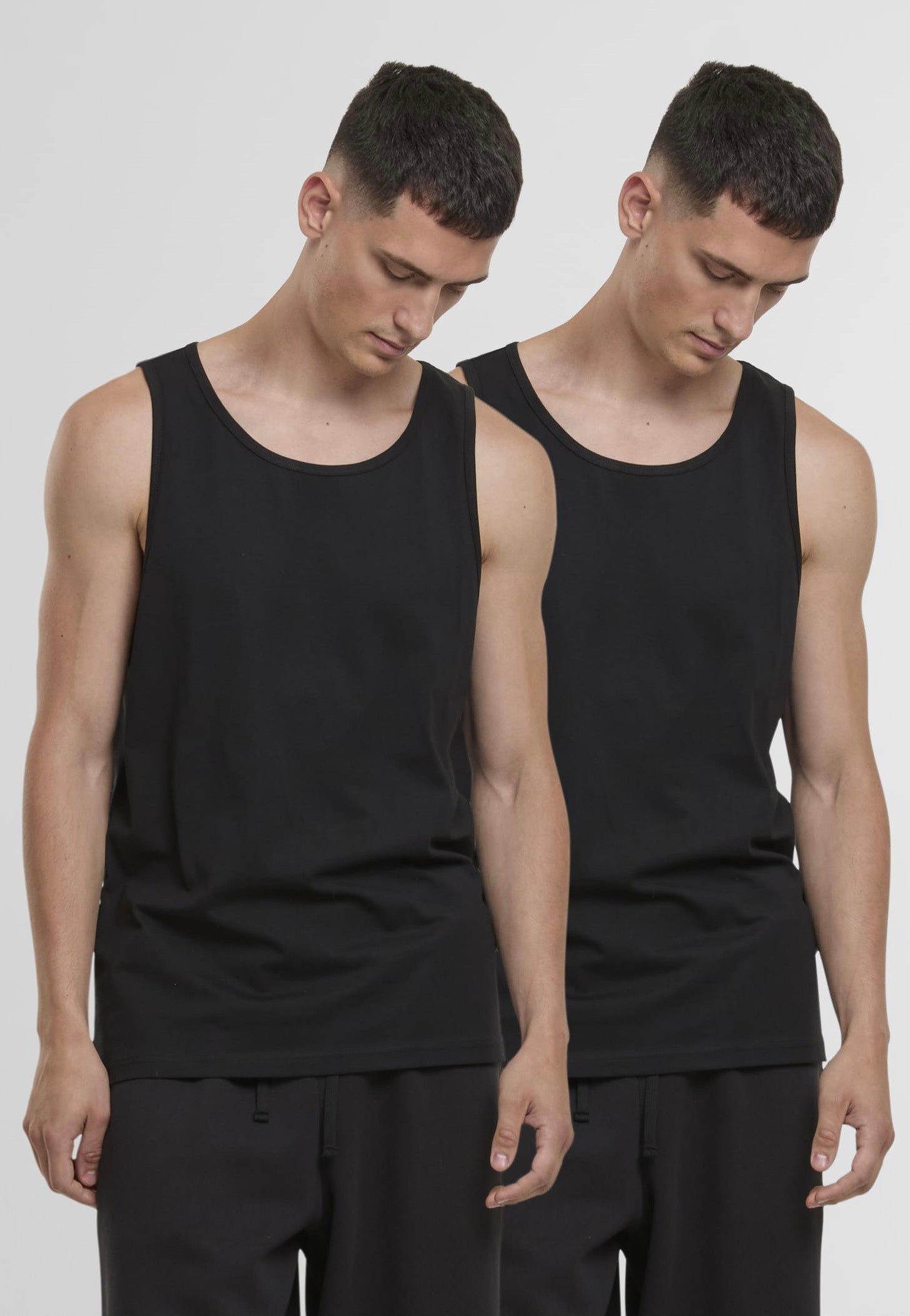 urban-classics-jersey-loose-2-pack-d-bardeur-noir-taille-s image 1