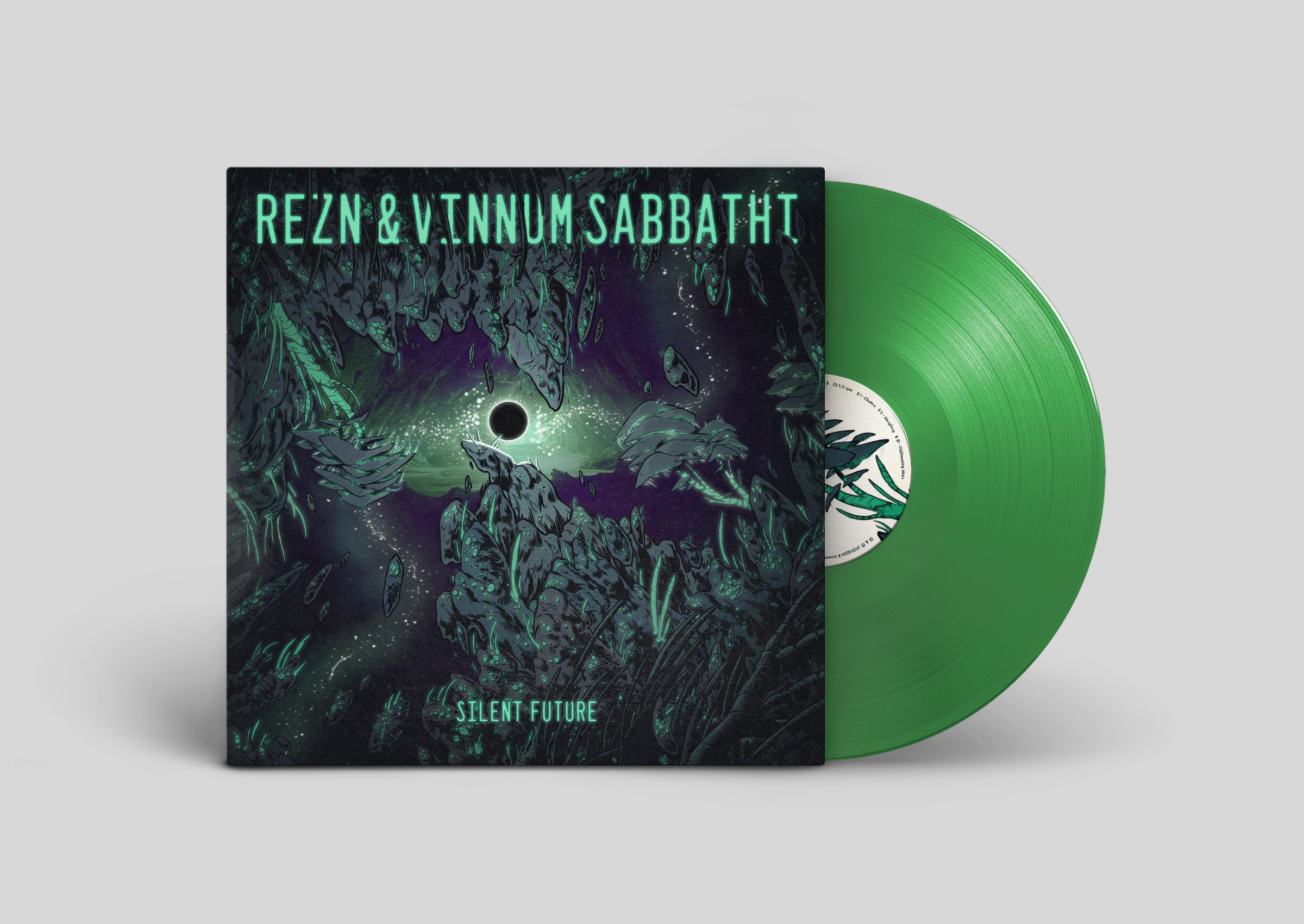 rezn-silent-future-vinyle-lp-vert-translucide-limit image 2