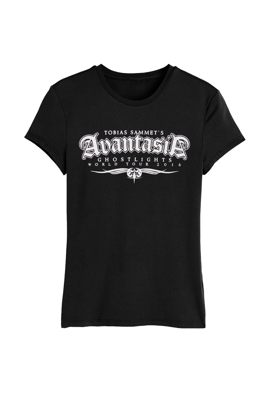 avantasia-vintage-logo-t-shirt-femme-noir-m image 1