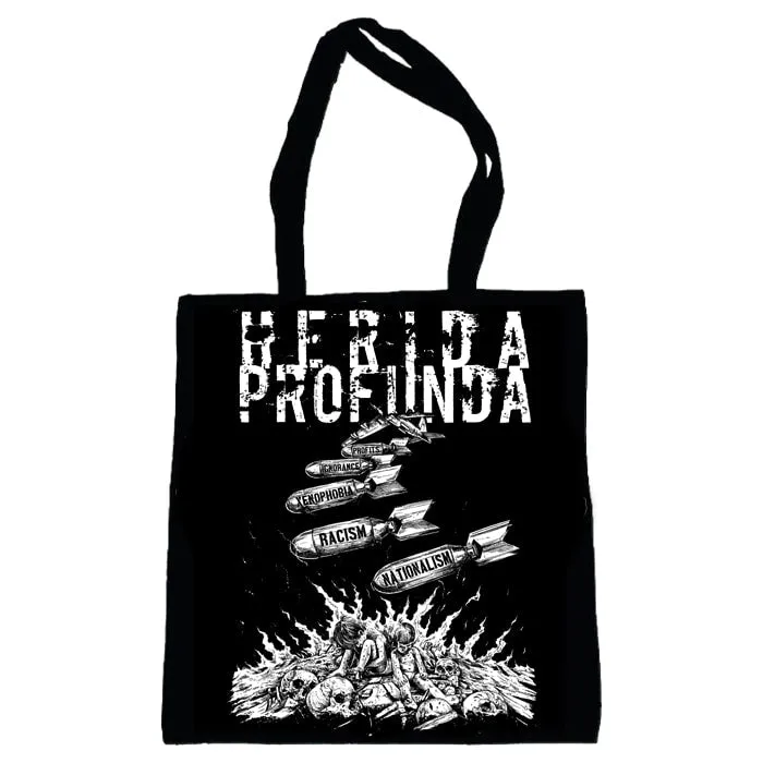 herida-profunda-refugees-welcome-tote-bag-coton image 1